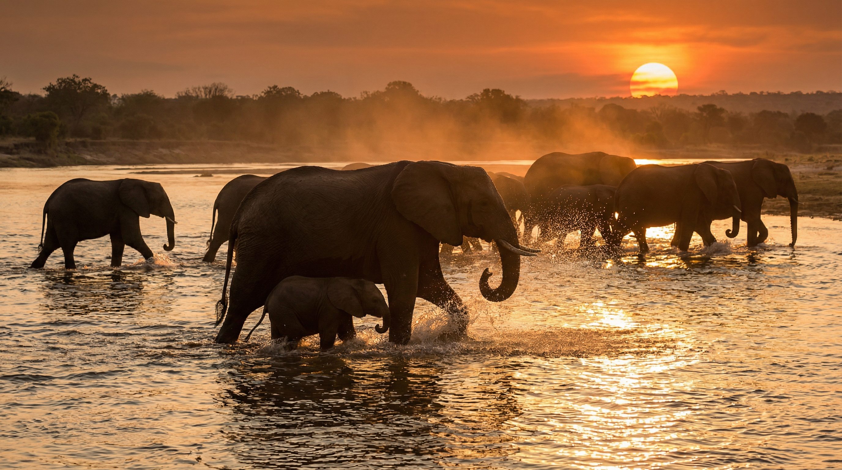 肉视频视频：非洲象群迁徙视频